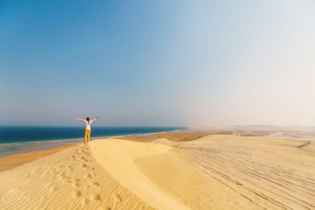 Doha: Desert Safari, Scarf Styling & Dune Bashing Experience