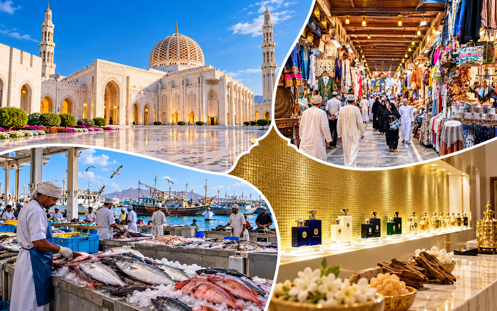 4hrs East City Tour with Grand Mosque& Amouage Factory Visit
