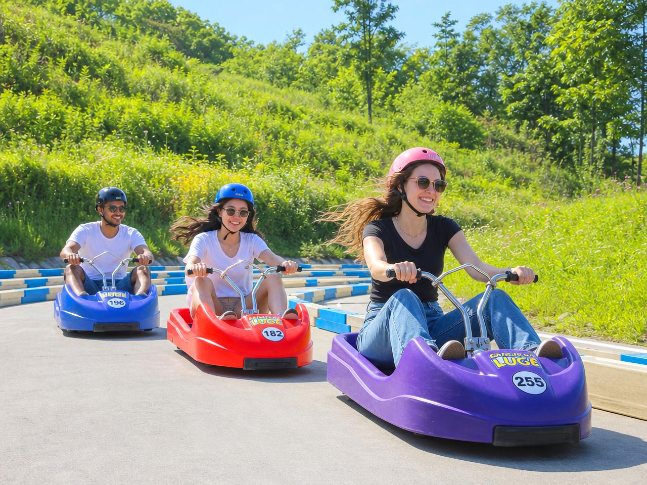 Incheon Highlights from Seoul: Luge Park, Rail Bike & Ferry