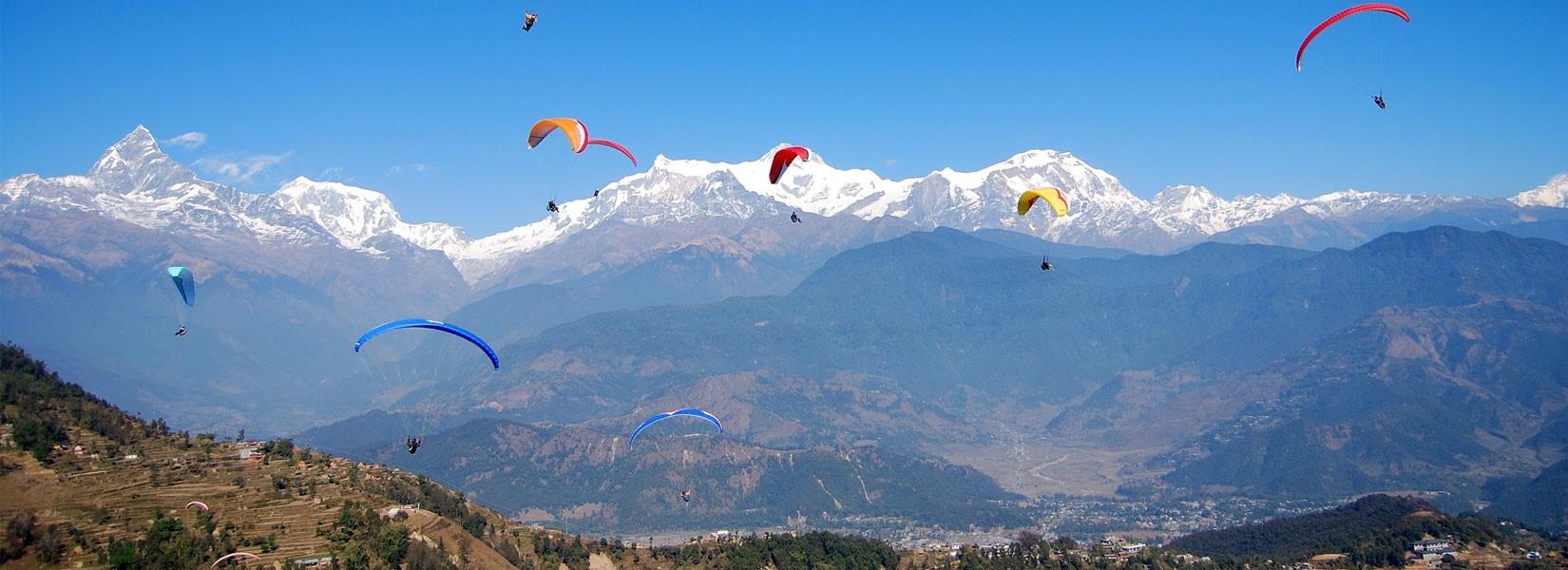 From Pokhara: Cable Car Sunrise Tour with Paragliding