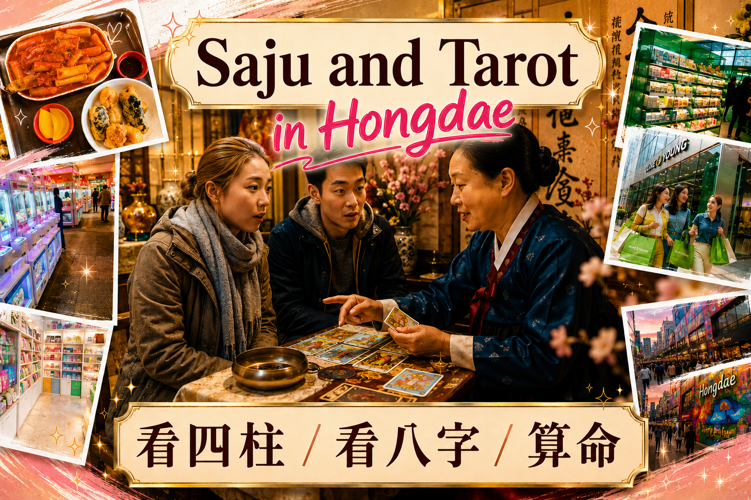 Seoul: Hongdae Fortune Telling, Bracelet Making & Snack