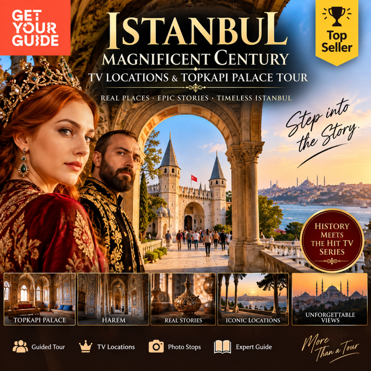 Istanbul: Magnificent Century TV Locations at Topkapi Palace