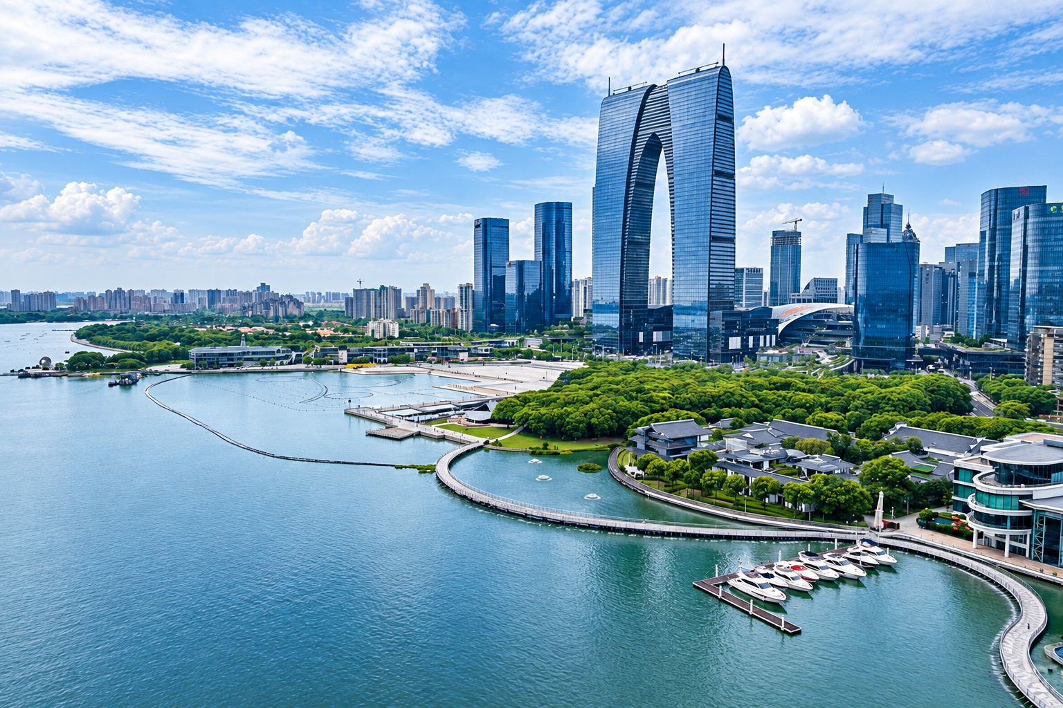 Modern Suzhou & Ancient Water Town Tour with Boat Ride 2