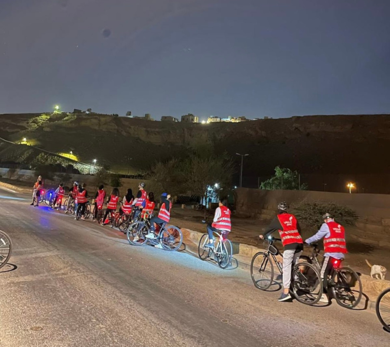 Evening Bike Tour in Wadi Hanifah