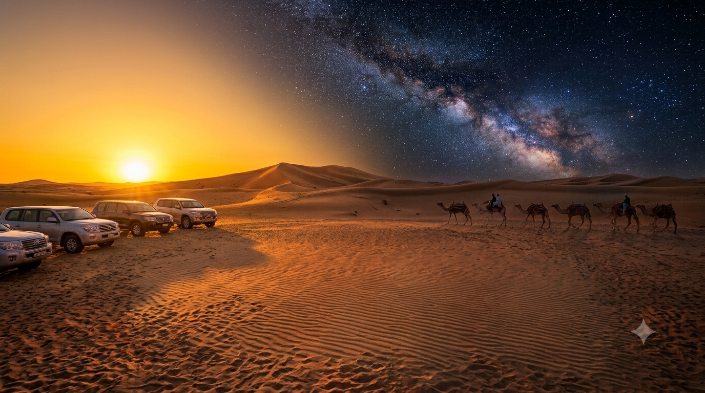 Doha Sunrise/Sunset or Night Stargazing desert safari.