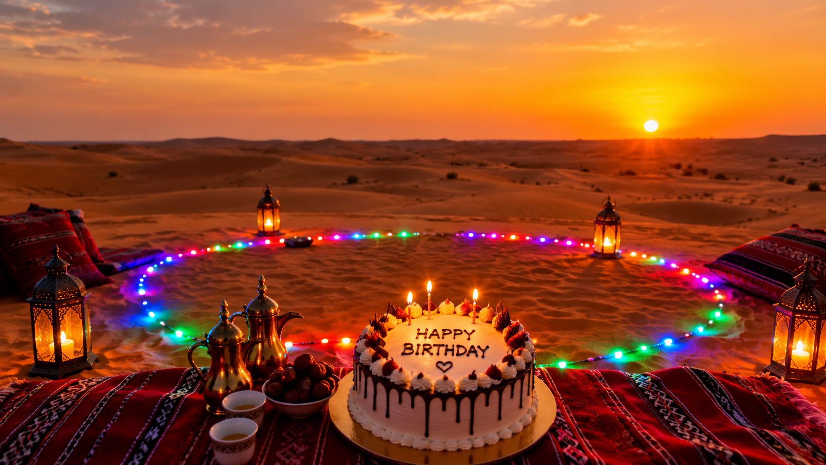 Muscat: Visit Wadi Bani Kalid & Desert Birthday Celebration