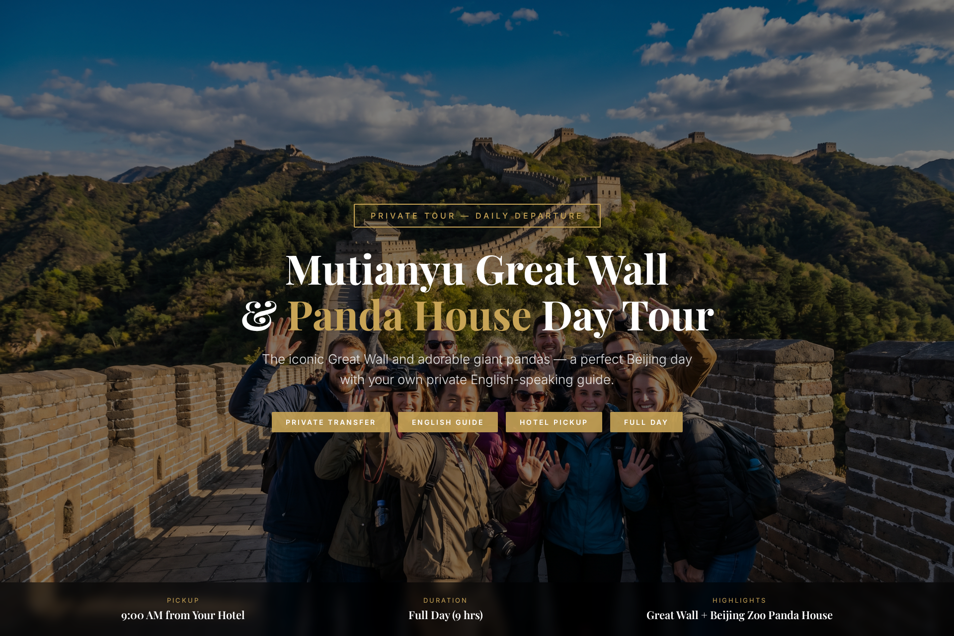 Mutianyu Great Wall & Panda House Day Tour with Hotel Pickup 2