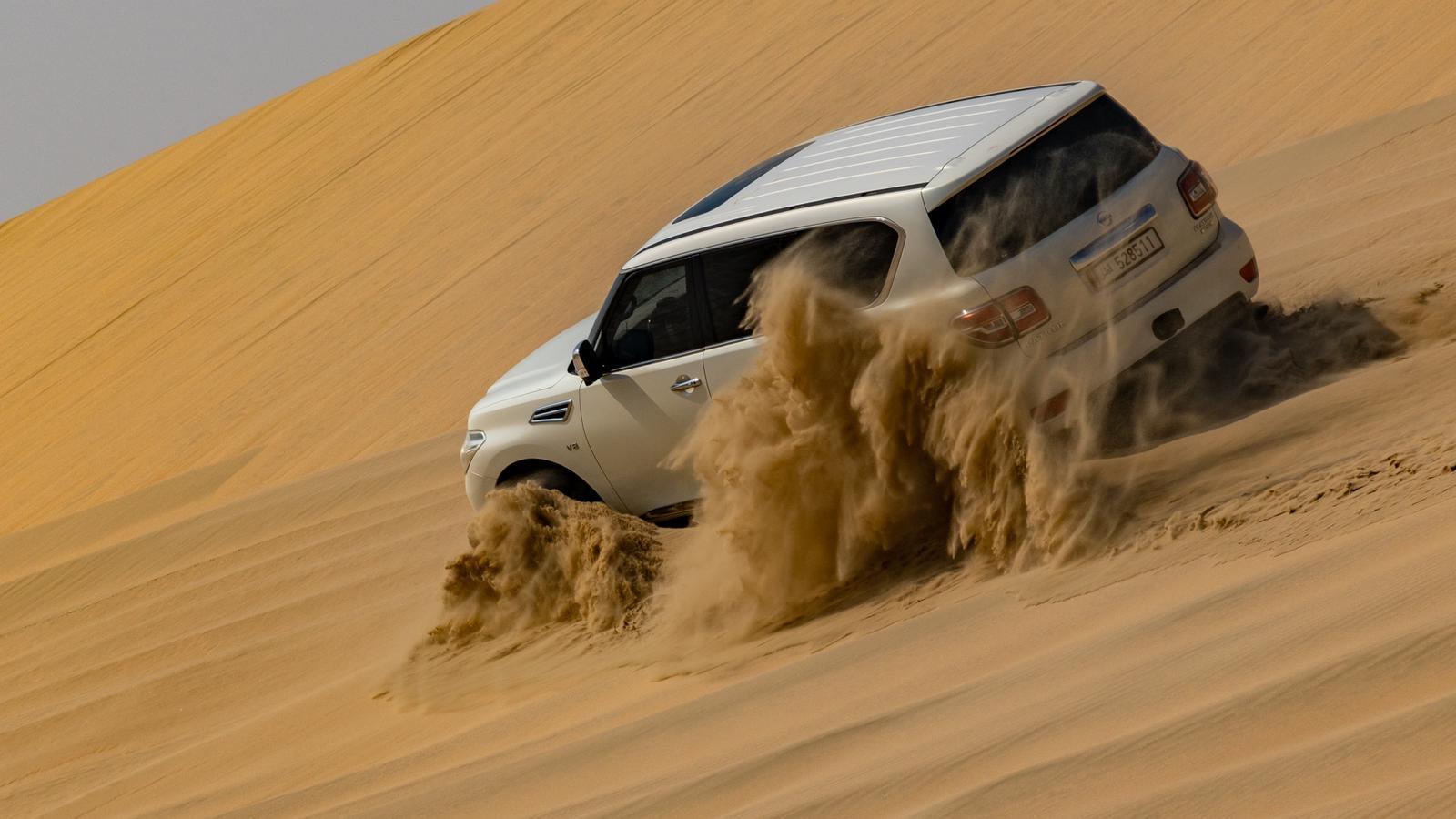 Doha:Private Desert Safari, Falcon, Sandboarding,inland sea 2