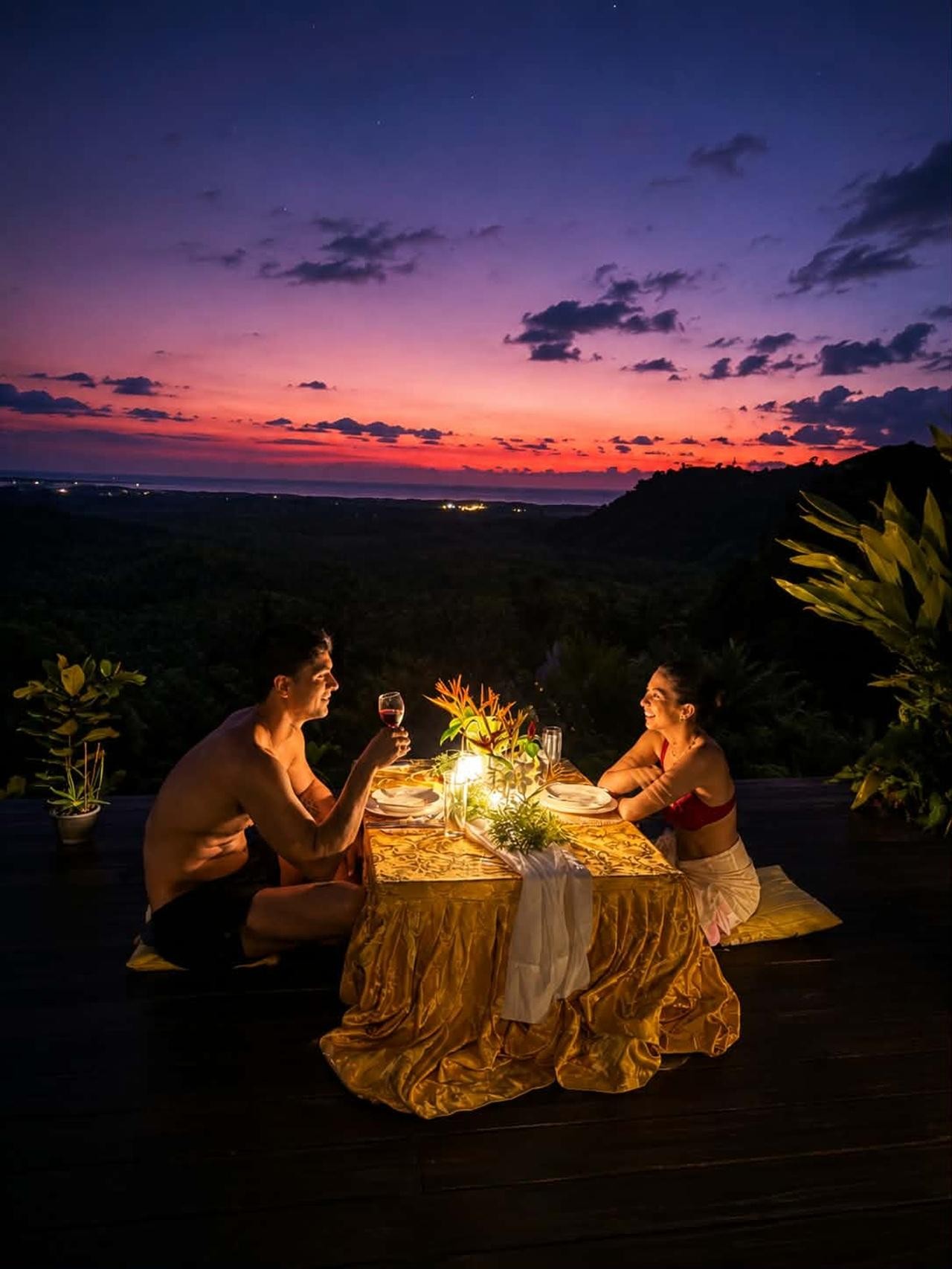 Siargao: Romantic Sunset Dinner with a View incl. Pickup
