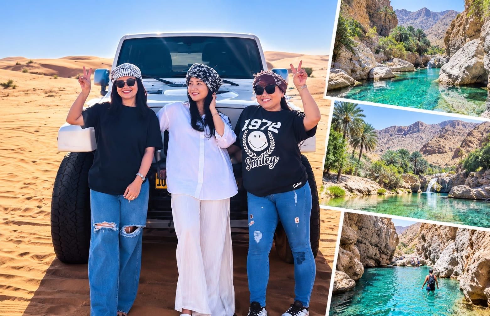 2 Days Oman Adventure Wadi Shab & Wahiba Sand Desert