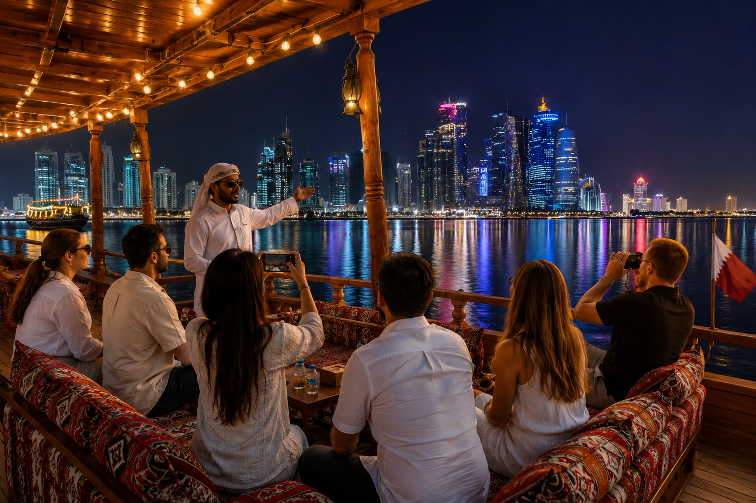 Dhow Cruise Experience: Guided Group Tour in Qatar