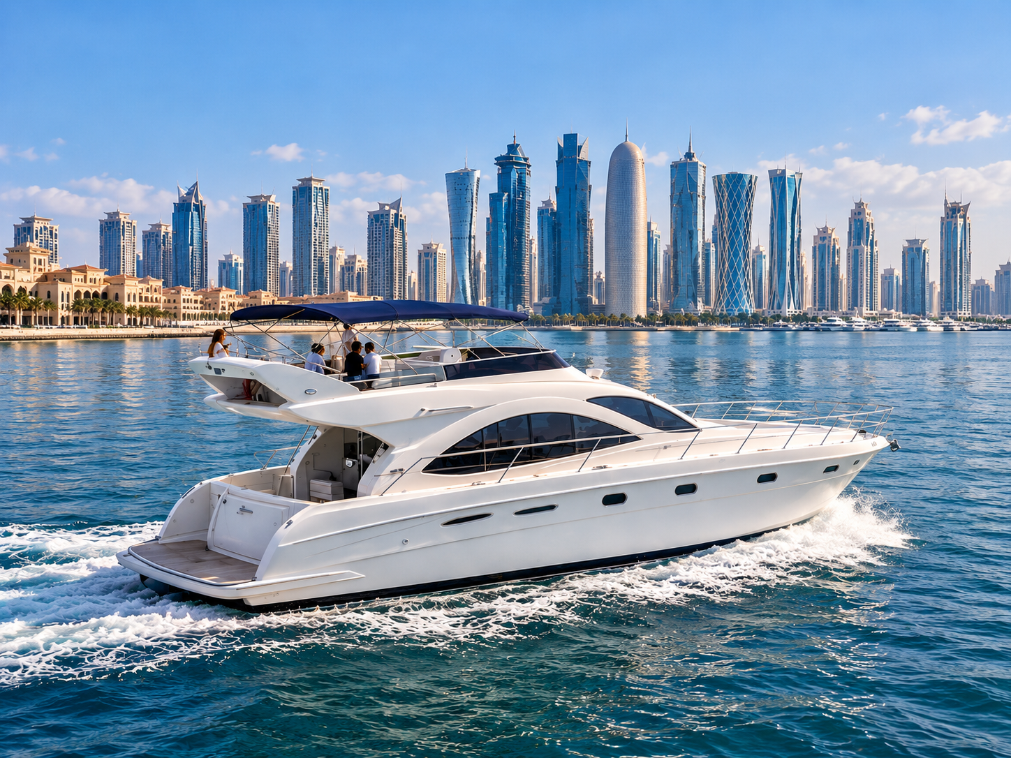 Doha: Luxury Yacht Cruise & Boat Tour with Skyline Views