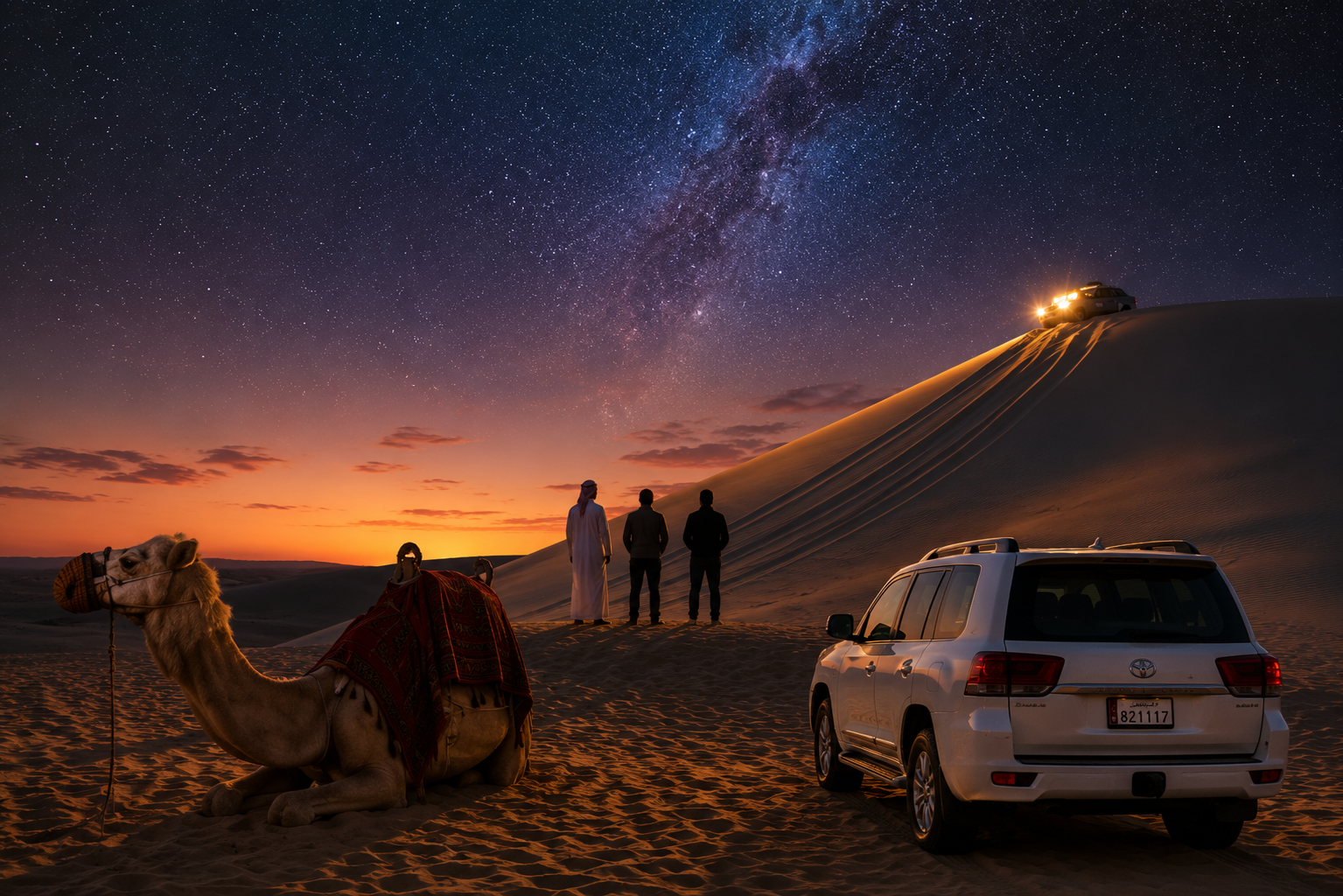Doha: Guided Sunrise, Sunset or Overnight Desert Safari Tour