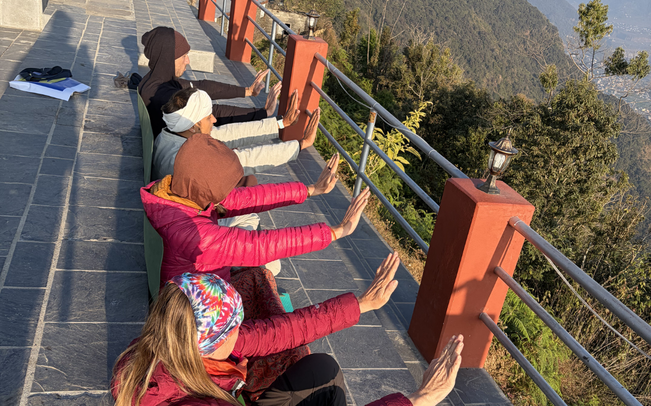 Pokhara Nepal: Outdoor Yoga, Pranayama, and Tea Ceremony 3