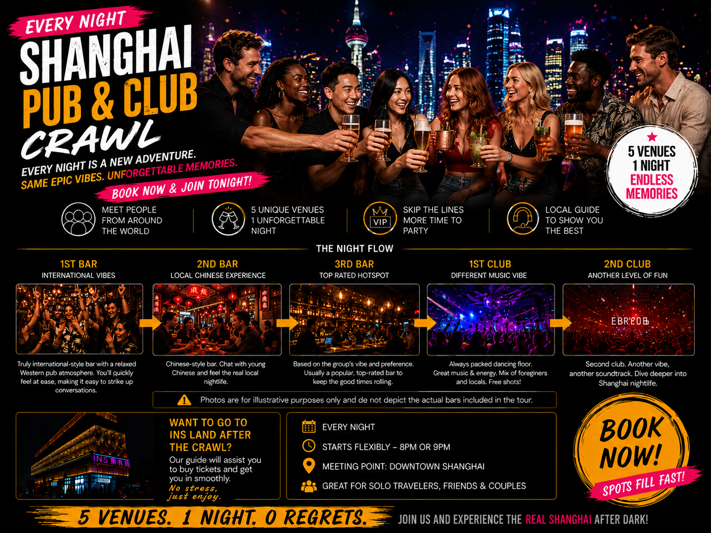 Shanghai Pub Crawl (Guided Bar Hopping) with Shots Included 2
