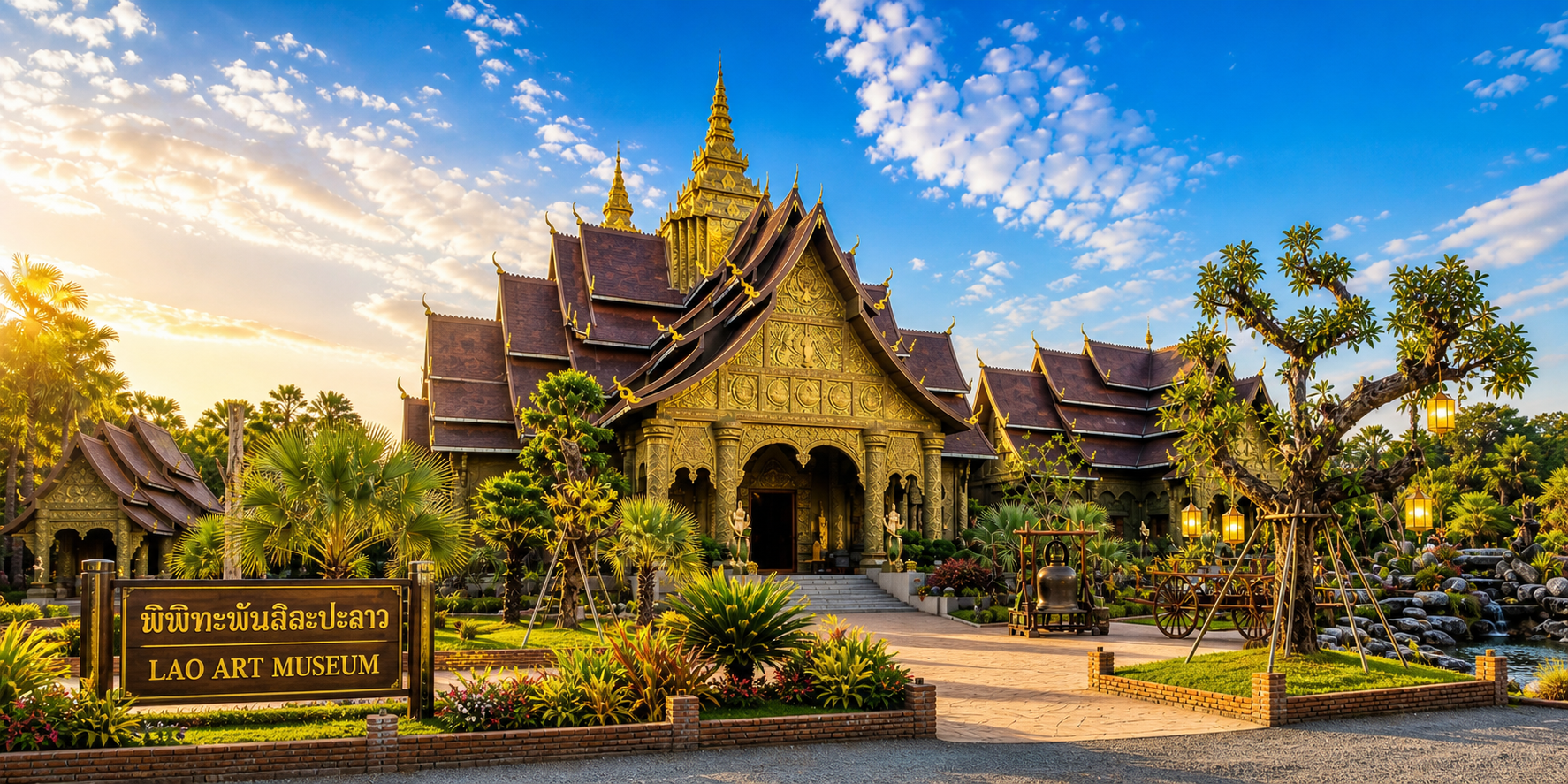 Lao Art Museum Entry Ticket with Transfers & EV Ride for 2