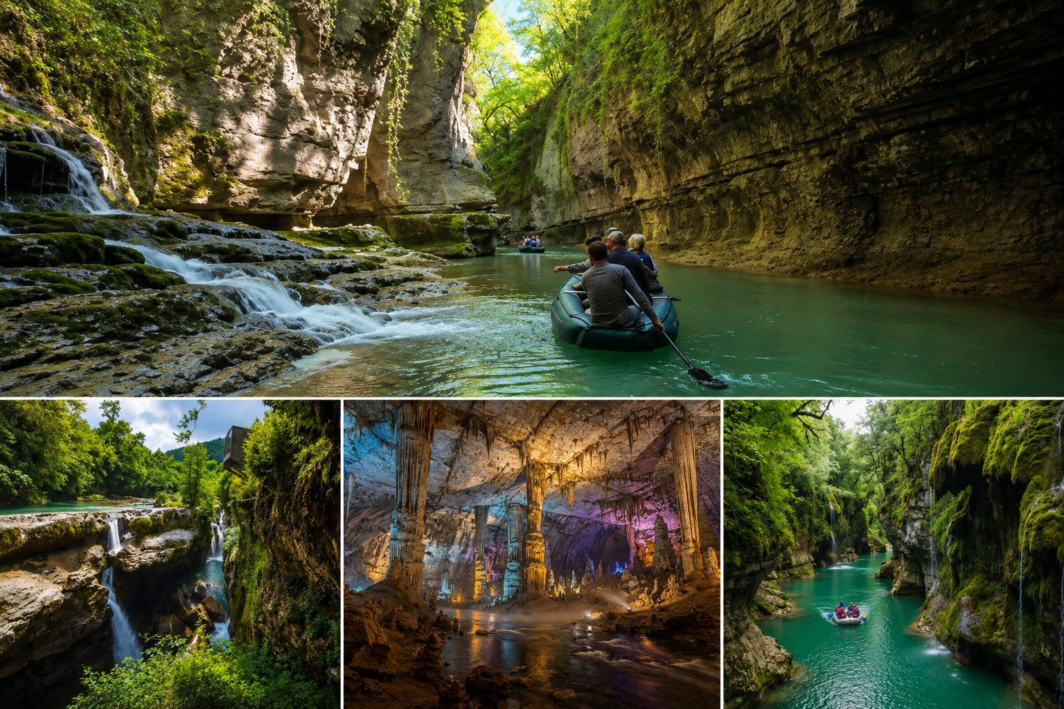 From Tbilisi: Private trip Prometheus Cave & Martvili Canyon — guided tour in Kutaisi