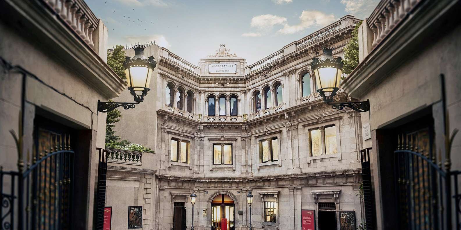 Lifelike wax figures on display at the Barcelona Wax Museum