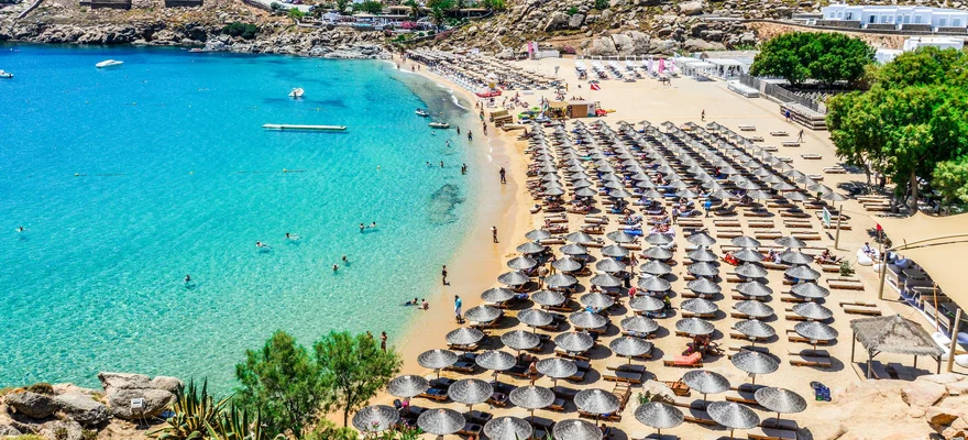 Plage du Paradis, Mykonos
