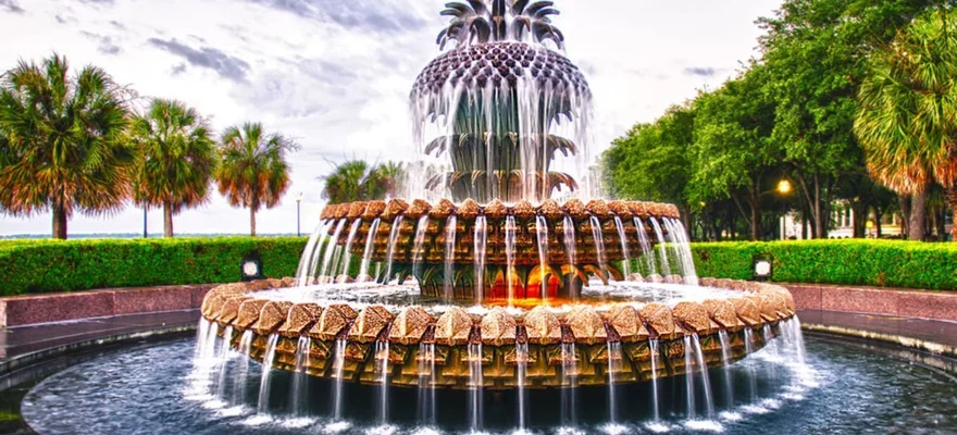 Pineapple Fountain, Charleston