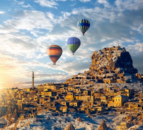 Puzzle Tactique Paysage : Montgolfières / Cappadoce Turquie - 1000 pièces