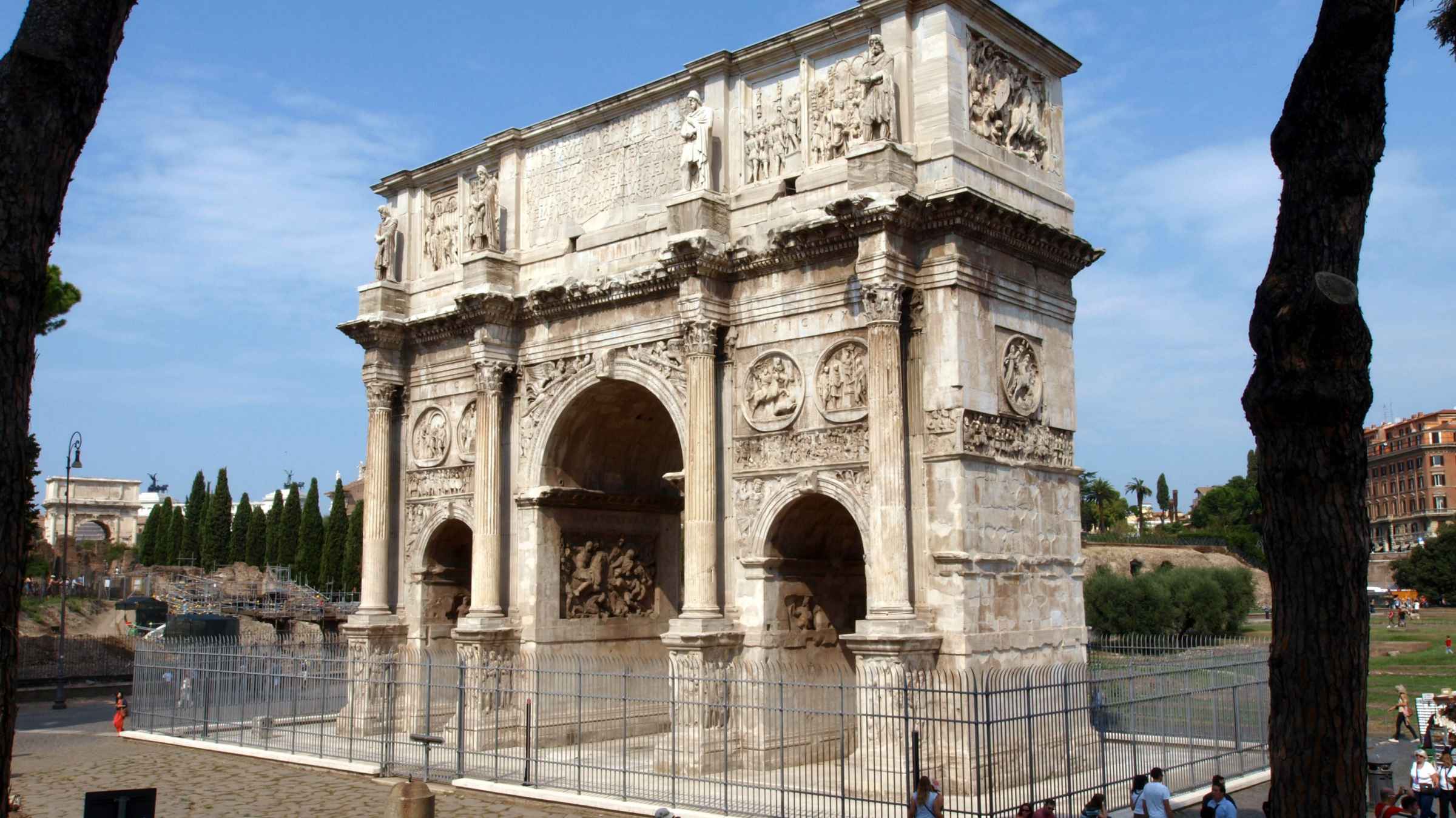 Триумфальная арка Константина Рим Италия