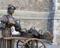 Molly Malone-beeld in Dublin