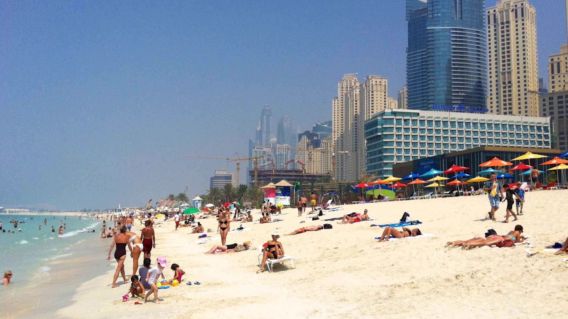 Дубай Марина пляж