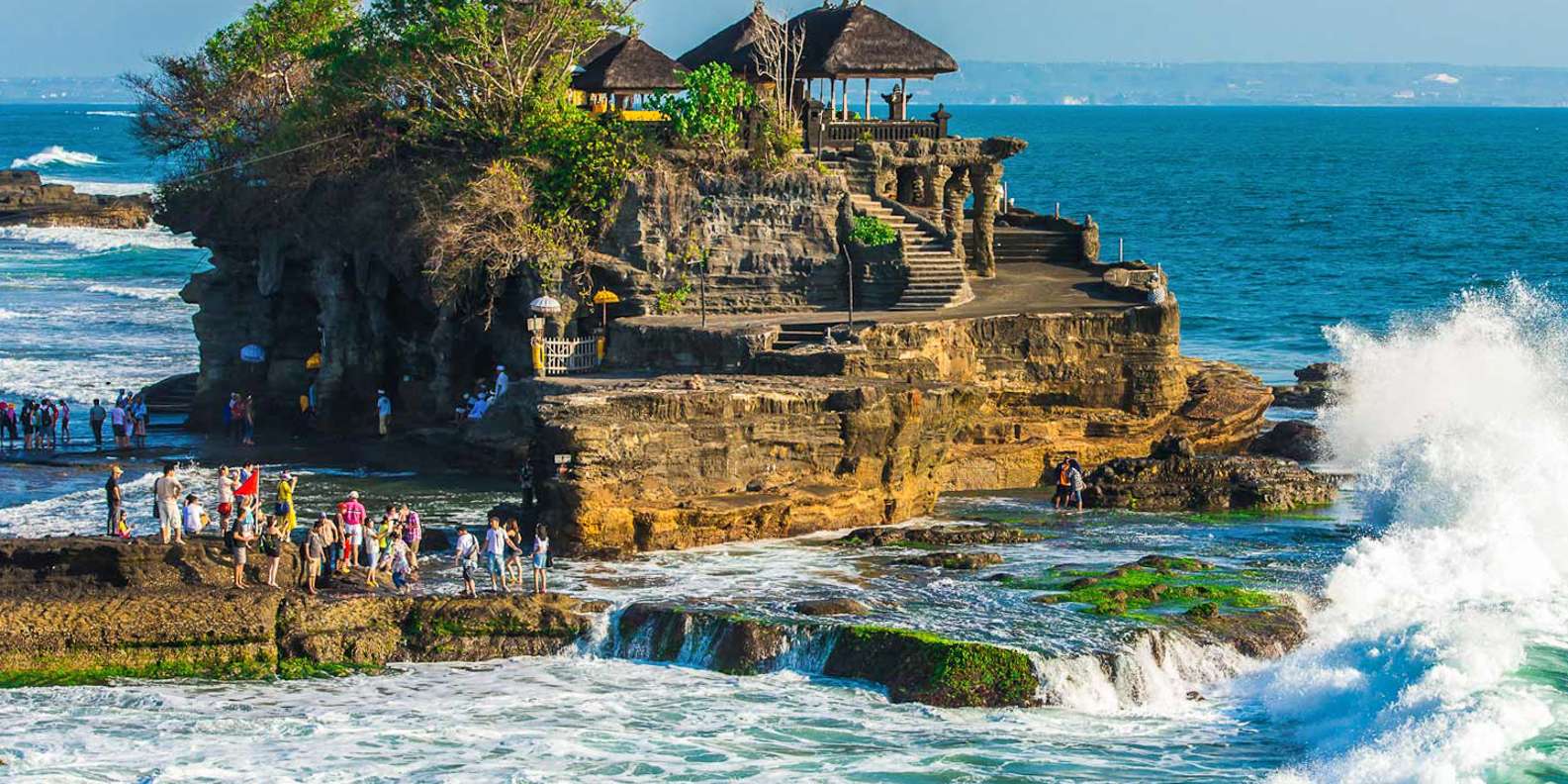 De Beste Rijstvelden En Terrassen In Tempel Tanah Lot Van Gratis