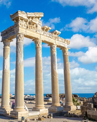 Temple of Apollo, Side
