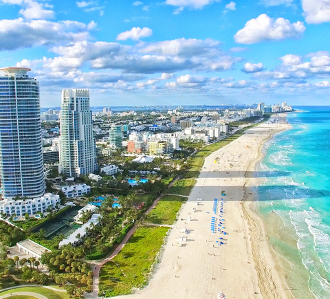 Summer time at the South Beach, Miami, Florida, United States of