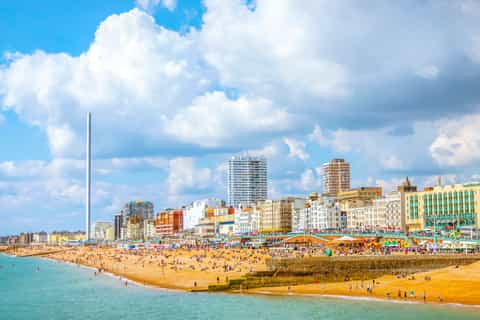 Brighton East Sussex UK Summertime Cafe Editorial Photography