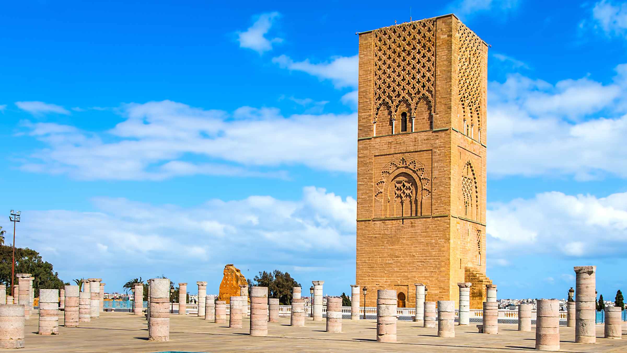 la tour hassan palace rabat morocco