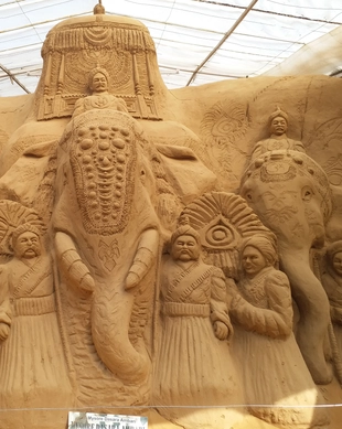 Museu de escultura em areia de Mysuru