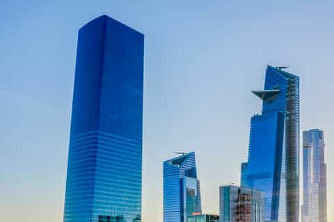 Edge glass floor looking straight down 100 stories
