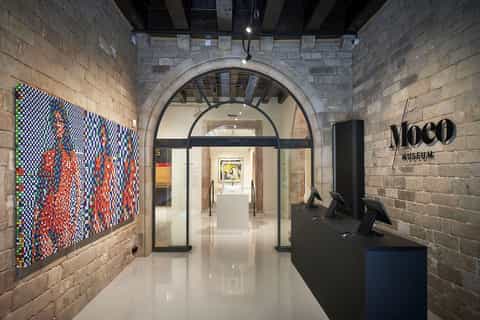 Moco Museum Barcelona exterior and entry