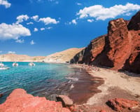 Rood strand, Santorini in Santorini