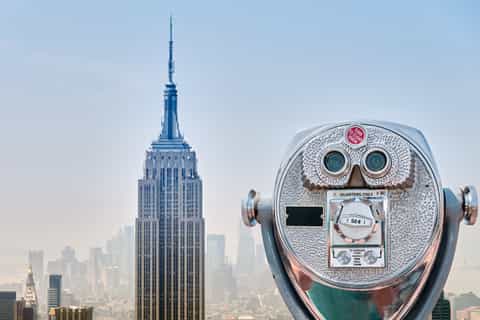 Open-air 70th-floor terrace at Top of the Rock