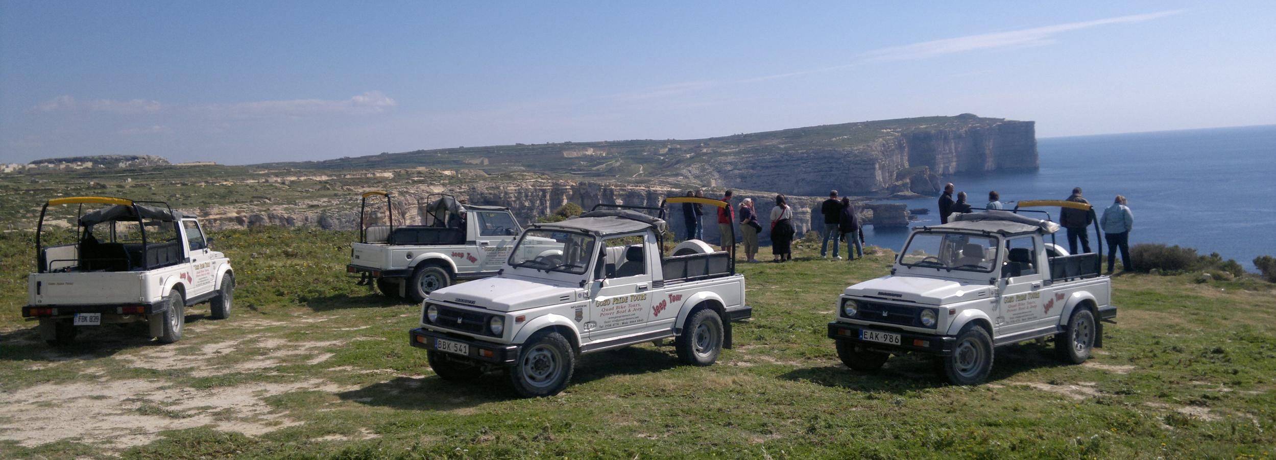 Gozo Full-Day Jeep Tour with Lunch and Powerboat Ride