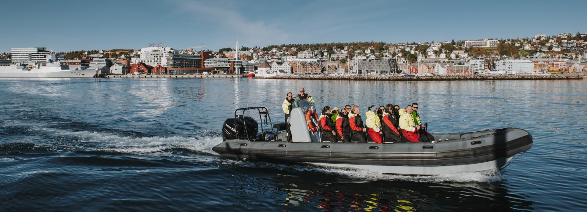 Tromsø: fjordentocht per opblaasboot met vormvaste bodem
