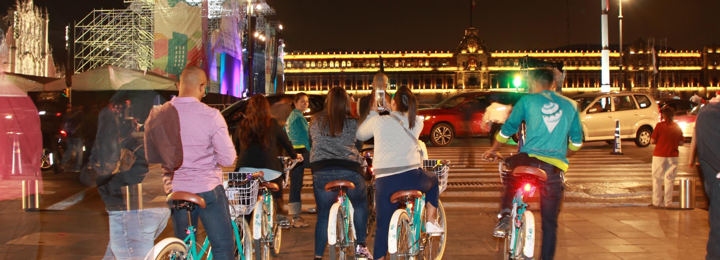Ciudad de México: tour nocturno en bicicleta