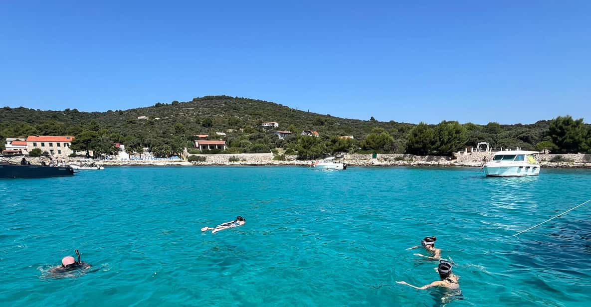 Split: Blue Lagoon & 3 Island Cruise with Wine & Snorkeling
