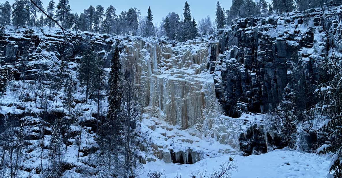 Korem Water Fall Korouoma Frozen Waterfalls VIP Private Guided Hike | GetYourGuide