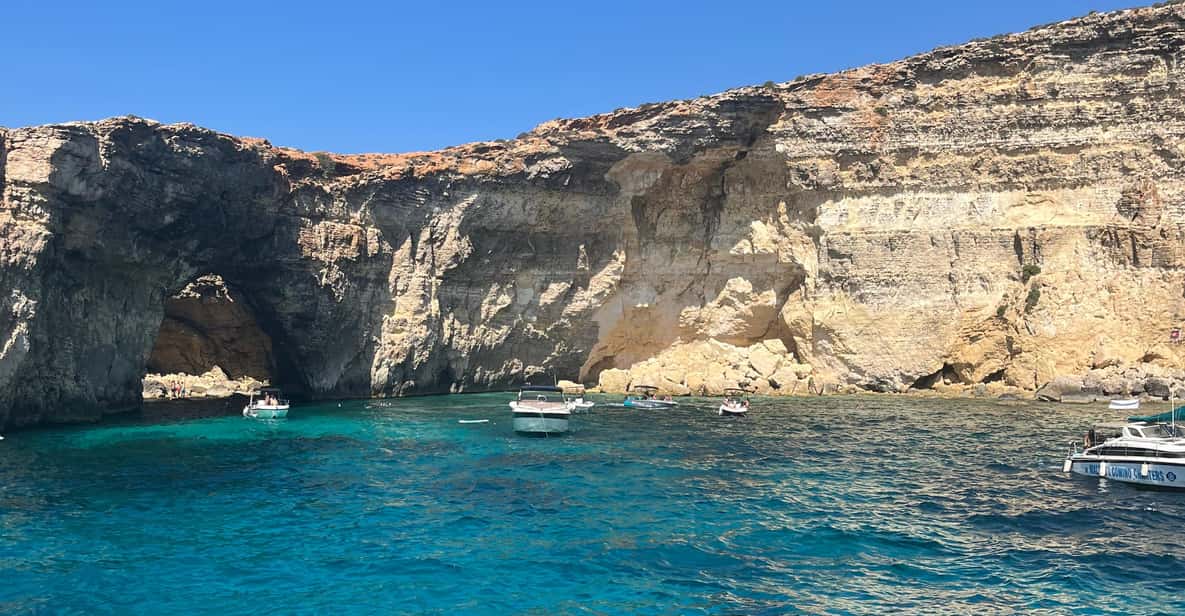 From Sliema: Comino, Crystal Lagoon, and Blue Lagoon Cruise