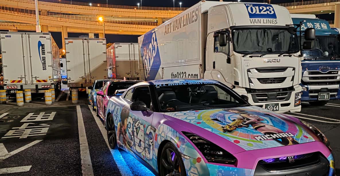 Tokyo: Daikoku JDM Car Meet-up Tour with Itasha cars | GetYourGuide