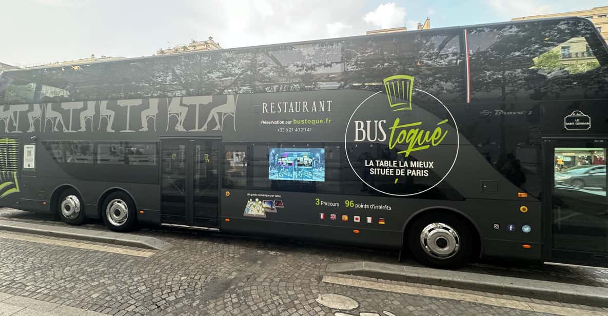 Paris: Bus Toqué Tour with 5-Course Dinner and Champagne | GetYourGuide