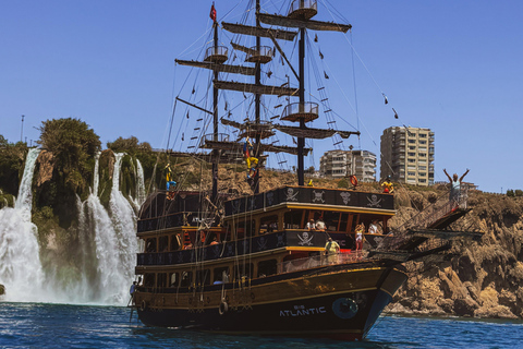 Antalya: Pirate Boat Trip, Swimming Stops & Duden Waterfall Pirate Boat Trip with Lunch and Soft Drinks (No Transfer)