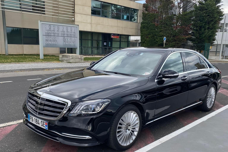 Prywatny transfer między lotniskiem w Marsylii a lotniskiem w NiceiNicea - Marsylia Mercedes klasy S Limuzyna 2/3 osoby