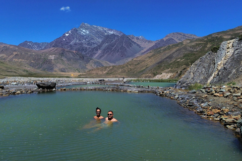 El Yeso Reservoir + El Plomo Hot Springs with Chilean BBQ