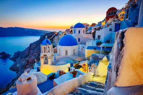 Santorini: Private Tour with Local Guide and Transportation Santorini: Guided Tour with Transportation & Local Guide 3h